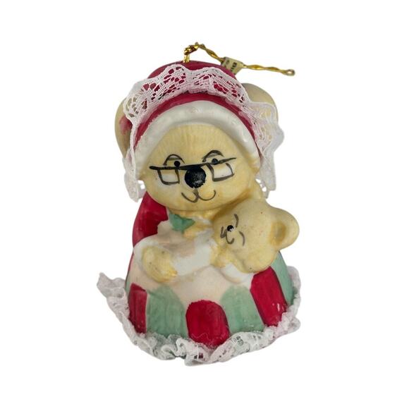 Jasco Caring Critters Chimer Bells Christmas Ornaments Set Of 6 Hand Painted - Picture 5 of 15